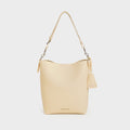 Pebbled Leather Bucket Bag