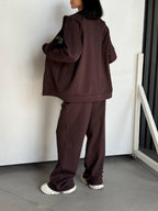 Lucky Girl Tracksuit Set – Chocolate Brown