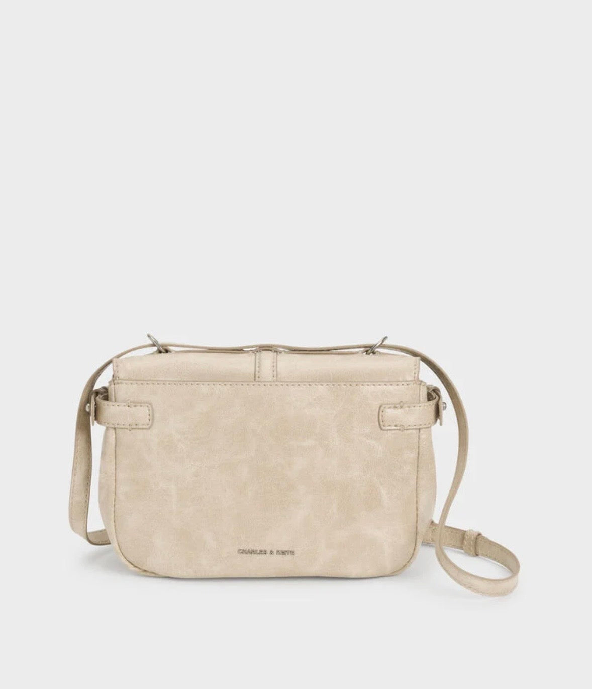 Chain-Strap Flap Crossbody Bag